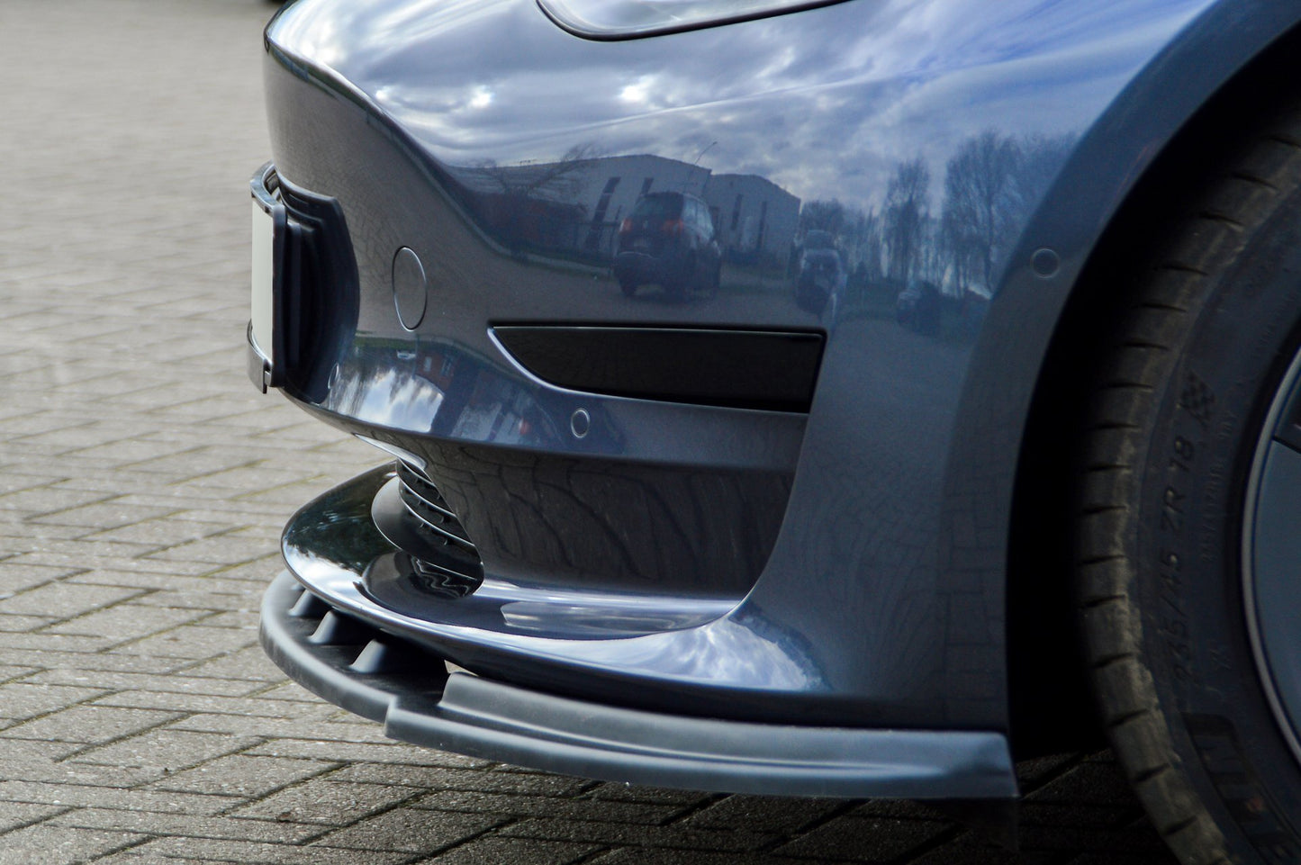 CUP Frontspoilerlippe ABS Tesla Model 3 + Performance Bj.:2017- Carbon