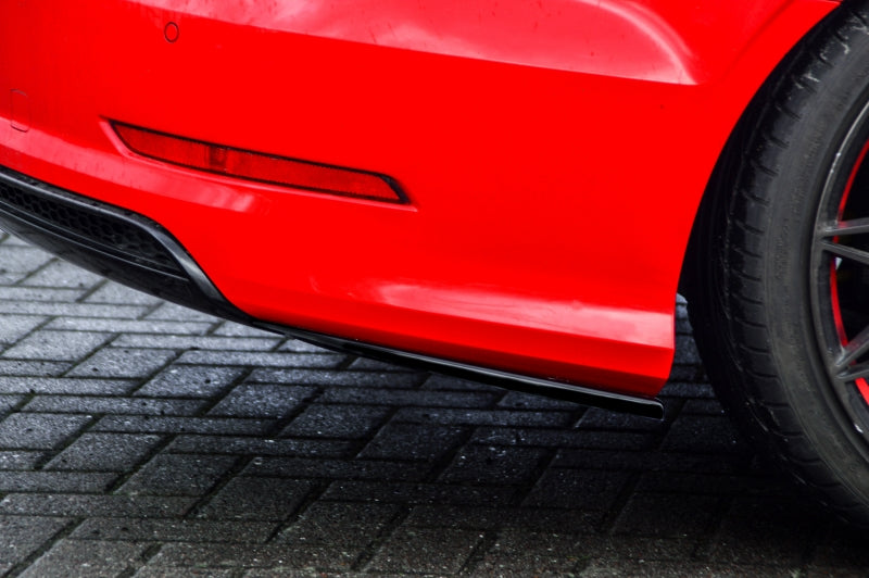 Heckansatz Seitenteile ABS Audi A3, 8V, S-Line + S3, Limousine Carbon