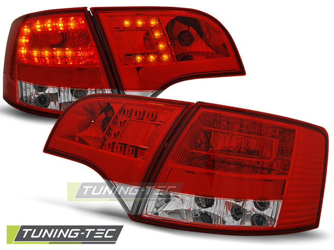 Tuning-Tec LED Rückleuchten für Audi A4 B7 (8E) Avant 04-08 rot/klar