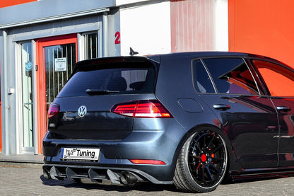 Gefräster Heckansatz Volkswagen Golf 7 GTI + GTD Typ AU Schwarz Matt