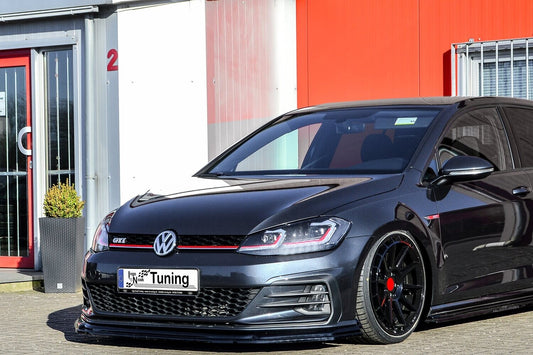 CUP Frontspoilerlippe ABS Volkswagen Golf 7 GTI + GTD Typ AU Schwarz Glanz