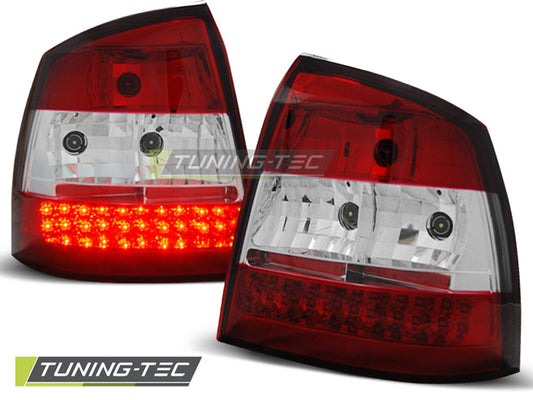 Tuning-Tec LED für Rückleuchten Opel Astra G 97-04 rot/klar