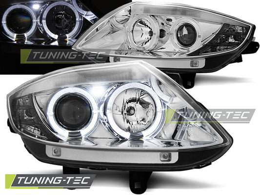 Tuning-Tec LED Angel Eyes Scheinwerfer für BMW Z4 E85/E86 02-08 chrom