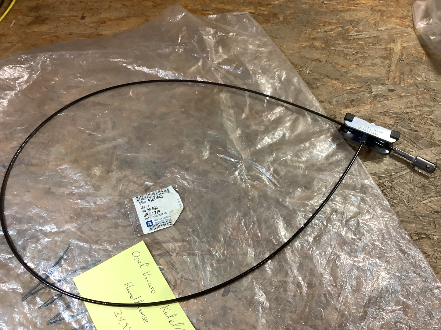 Opel Vivaro Kabel/Seil Handbremse Original GM NEU