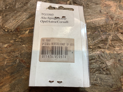 Opel Astra, Corsa B Spiegelknopf-Alu Original Top-Gear NEU