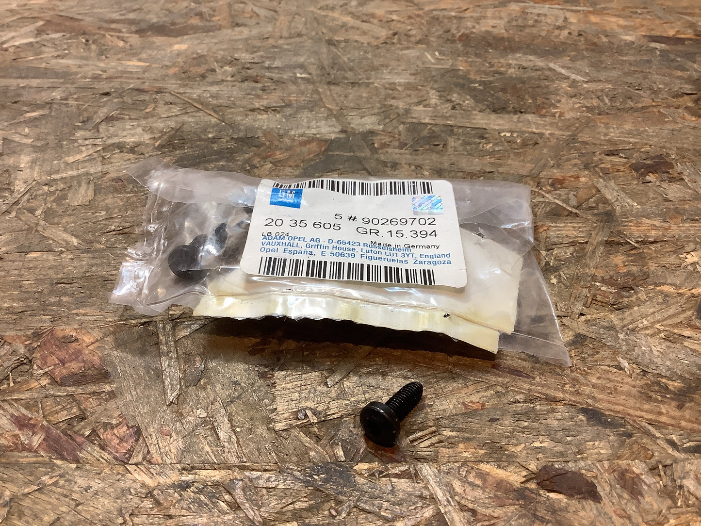 Corsa D Schraube, M5x15 Halter an Dachrahmen (Satz) Original GM NEU