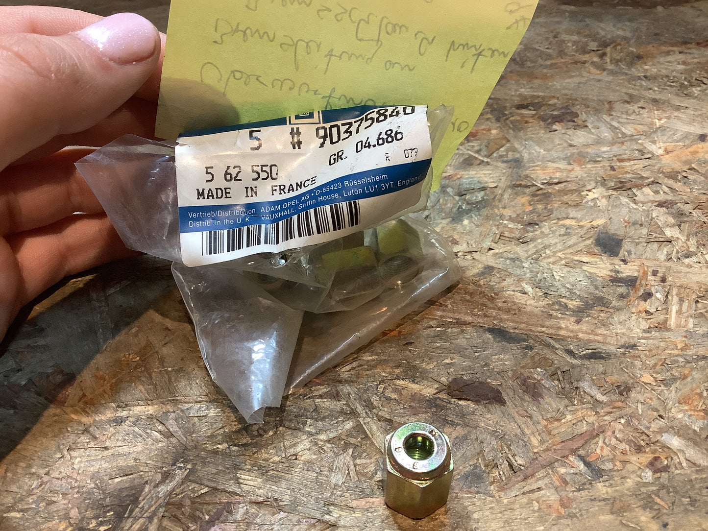 Opel Vectra A, Astra G, Zafira A Überwurfmutter M10 Bremsleitung an Bremsschlauch hinten Original GM NEU