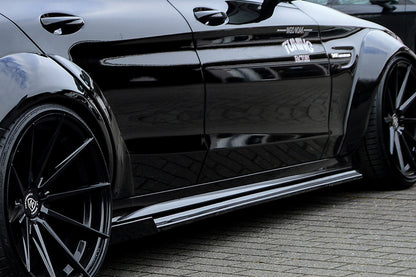 CUP Seitenschweller Wing Mercedes Benz C63 AMG, W205 Ab Bj.: 2015- Schwarz Matt