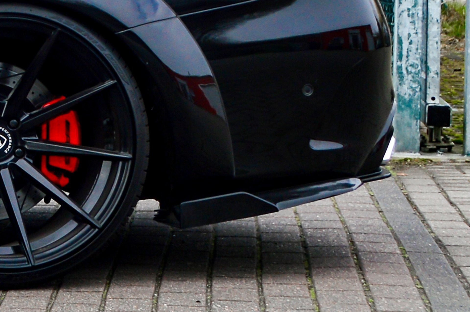 Heckansatz Mercedes Benz C63 AMG, W205 Ab Bj.: 2015- Schwarz Glanz