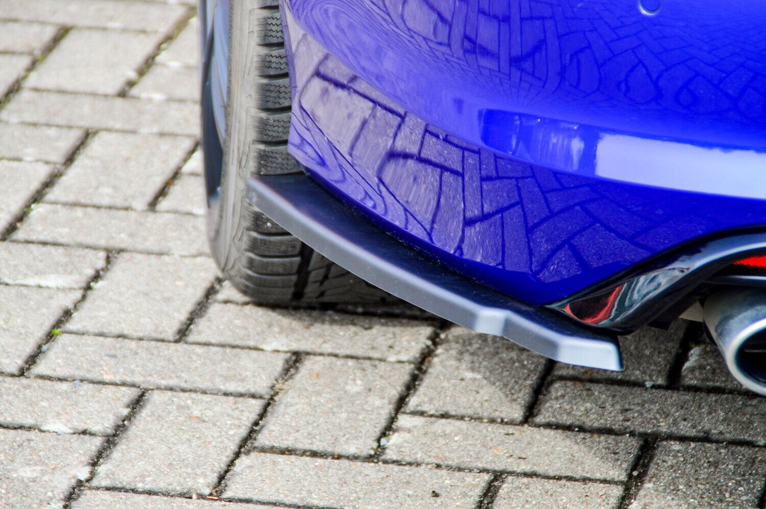 Heckansatz L/R Volkswagen Golf 7 R+ R-Line Bj.: 2013-2017 Schwarz Matt