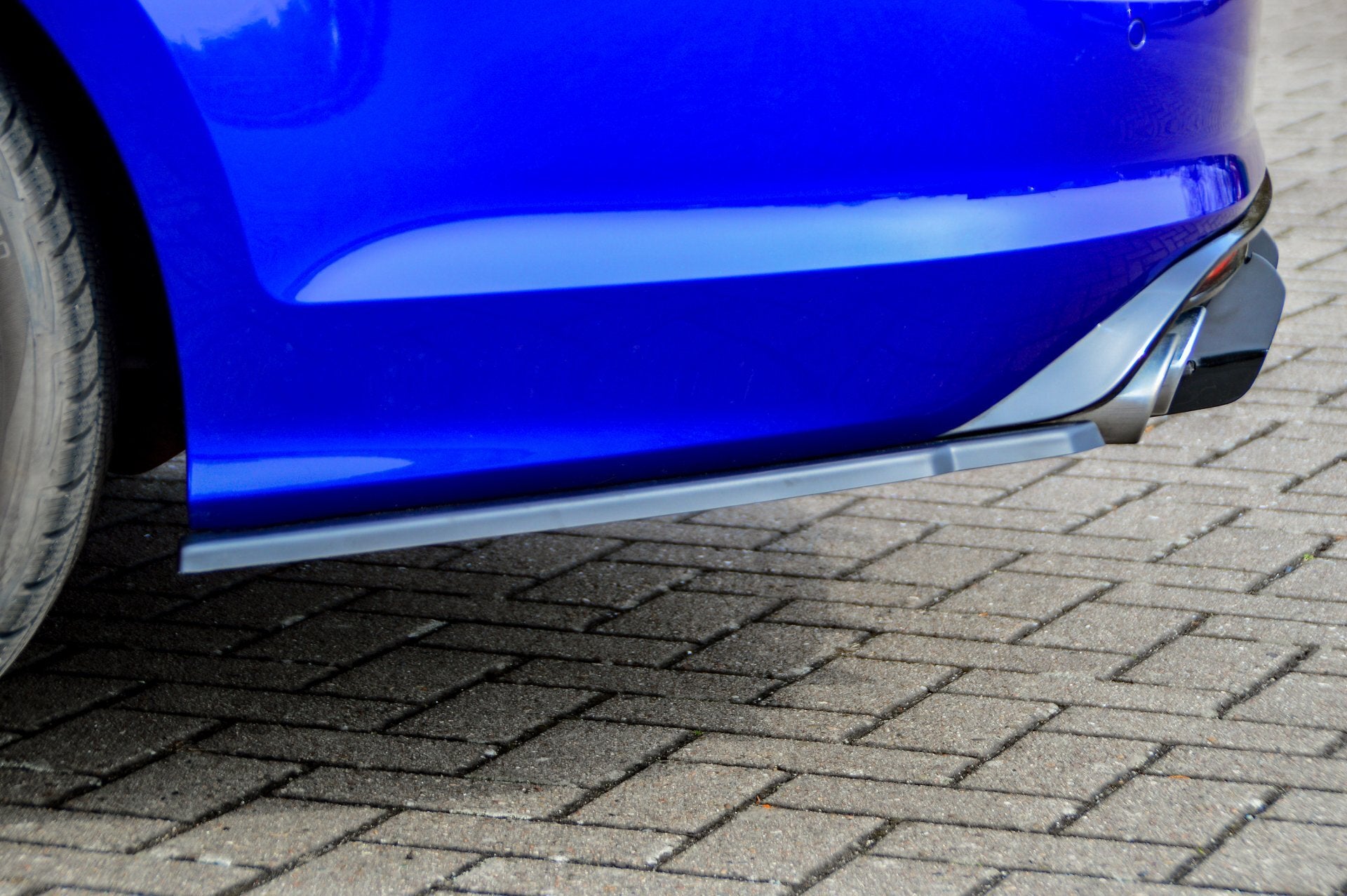 Heckansatz L/R Volkswagen Golf 7 R+ R-Line Bj.: 2013-2017 Schwarz Glanz