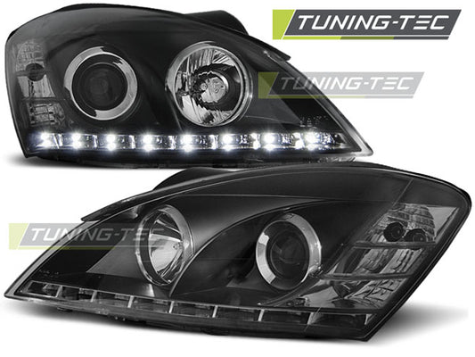 Tuning-Tec LED Tagfahrlicht Scheinwerfer für Kia Ceed I 06-09 schwarz