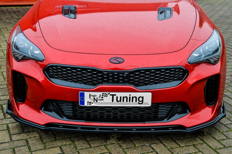 CUP Frontspoilerlippe ABS mit Seitenwing Kia Stinger CK Ab Bj.:2017 Schwarz Matt