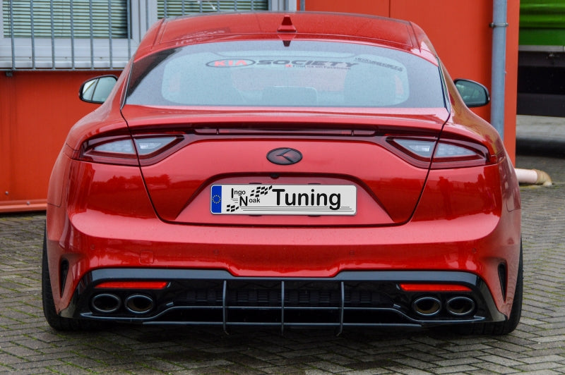 Gefräster Heckansatz Kia Stinger CK Ab Bj.:2017 Schwarz Matt
