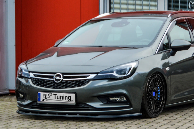 CUP Frontspoilerlippe ABS Opel Astra K, Schrägheck Bj.: 2015-2019 Schwarz Glanz