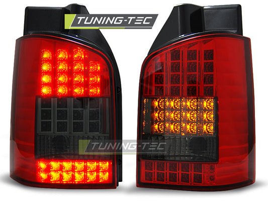 Tuning-Tec LED Rückleuchten für VW T5 03-09 rot/rauch (Heckklappe)