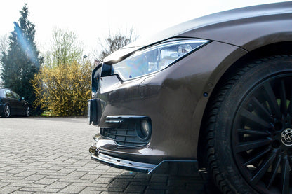 CUP Frontspoilerlippe ABS mit Seitenwing BMW 3er F30/ F31 Schwarz Glanz