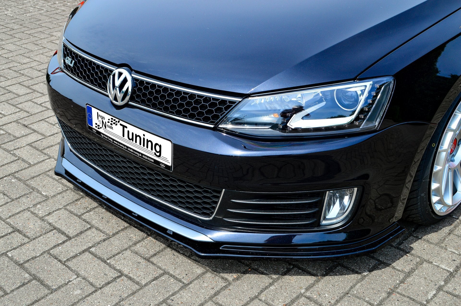 CUP Frontspoilerlippe ABS Volkswagen Jetta 6, GLI Bj.: 2010-2014 Schwarz Matt