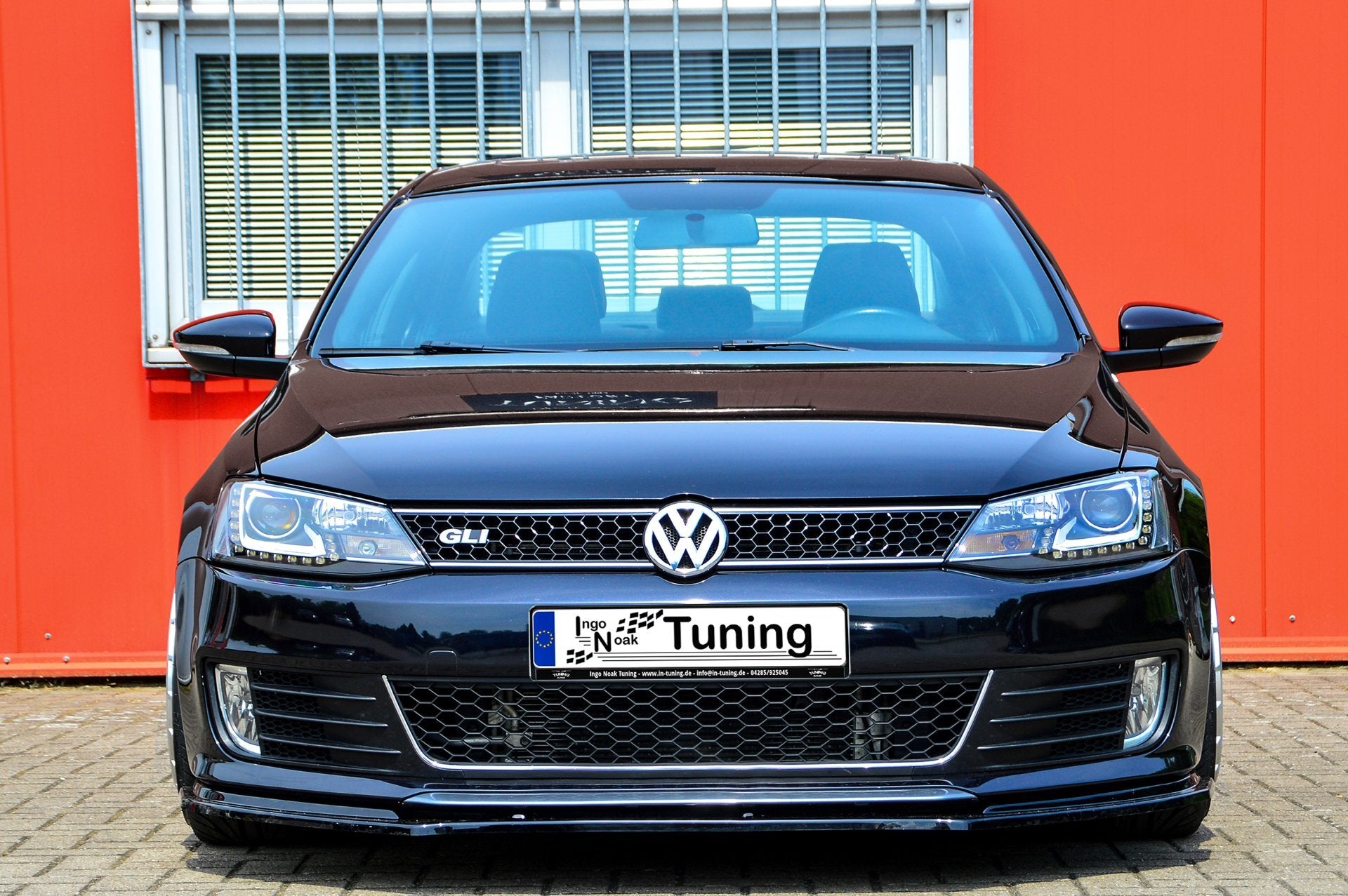 CUP Frontspoilerlippe ABS Volkswagen Jetta 6, GLI Bj.: 2010-2014 Schwarz Matt
