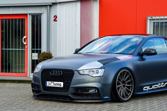 CUP Frontspoilerlippe ABS Audi A5 / B8 Sport Edition Plus Schwarz Matt