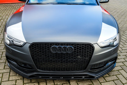 CUP Frontspoilerlippe ABS Audi A5 / B8 Sport Edition Plus Schwarz Matt