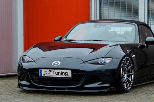 CUP Frontspoilerlippe ABS, mit Wing Phase 2 Mazda MX5, ND/RF Schwarz Glanz