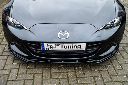 CUP Frontspoilerlippe ABS, mit Wing Phase 2 Mazda MX5, ND/RF Schwarz Glanz