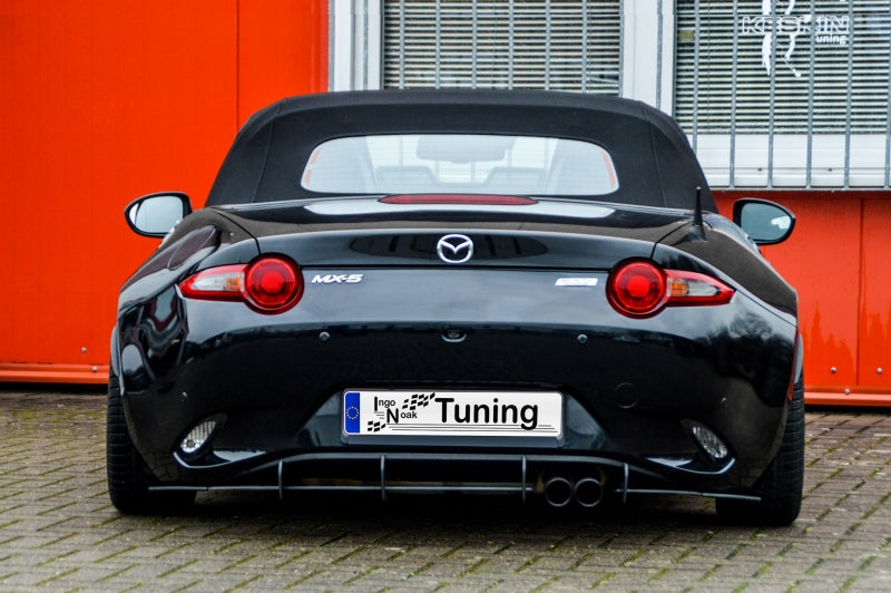 Gefräster Heckansatz mit Seitenflaps Mazda MX5, ND/RF ab Bj.: 2015- Schwarz Matt