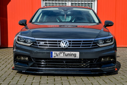 CUP Frontspoilerlippe ABS Volkswagen Passat 3G, B8 R-Line Schwarz Matt