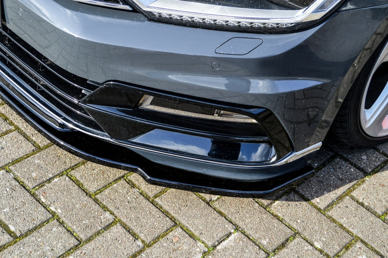 CUP Frontspoilerlippe ABS Volkswagen Passat 3G, B8 R-Line Schwarz Glanz