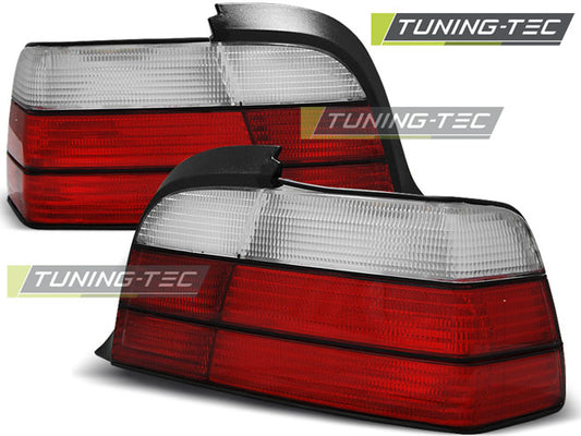 Tuning-Tec Rückleuchten für BMW 3er E36 Coupe/Cabrio 90-99 rot/weiß