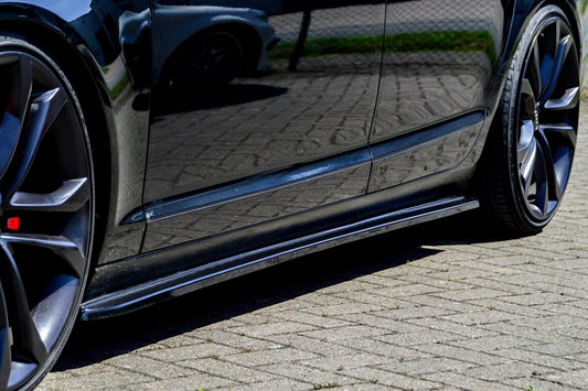 CUP Seitenschwellersatz Audi A6 4F Bj.: 2004-2011 Schwarz Matt