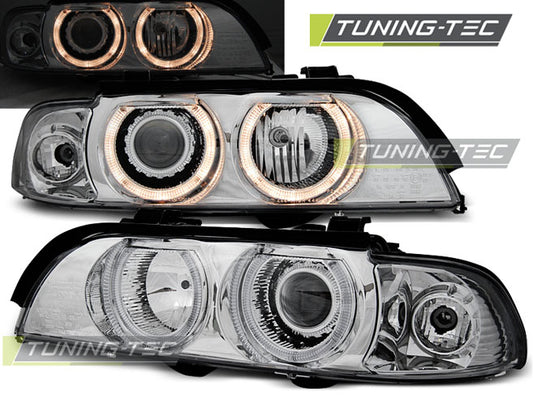Tuning-Tec Angel Eyes Scheinwerfer für BMW 5er E39 95-00 chrom