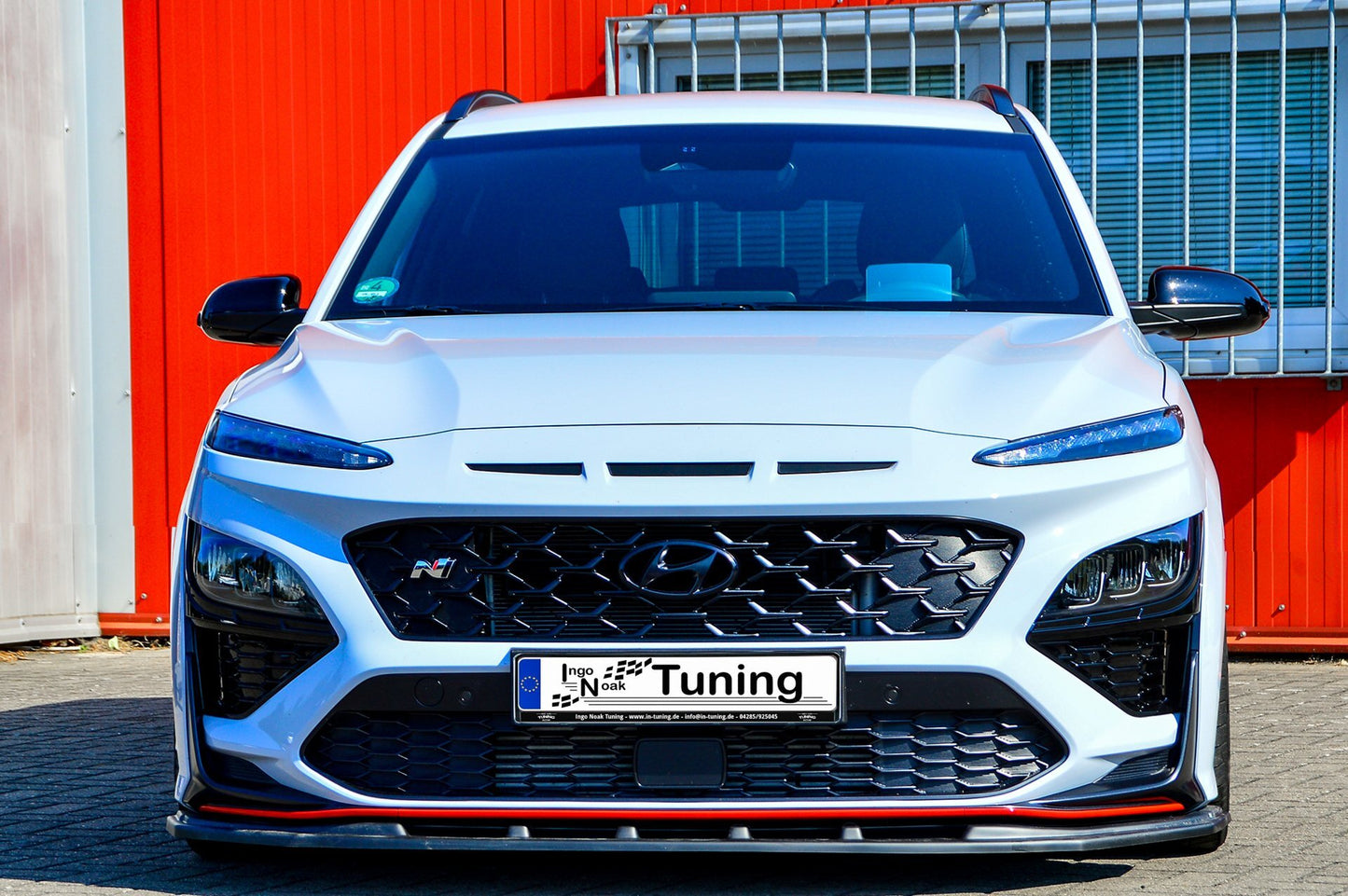 CUP Frontspoilerlippe ABS Hyundai Kona N-Line ab Bj.: 2020- Schwarz Glanz