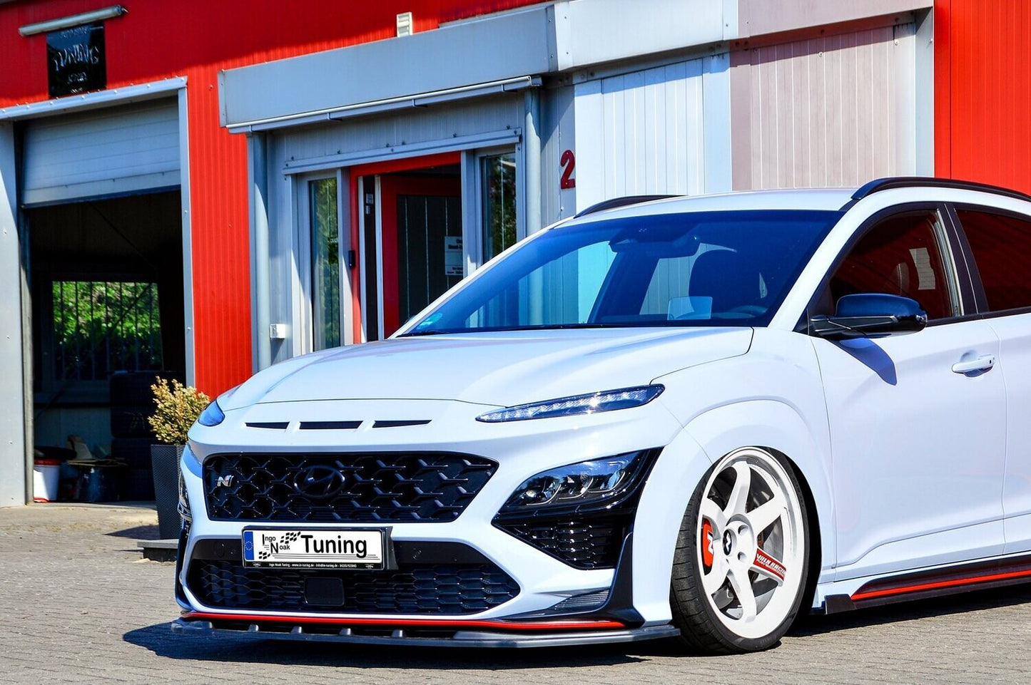 CUP Frontspoilerlippe ABS Hyundai Kona N ab Bj.: 2020- Schwarz Matt