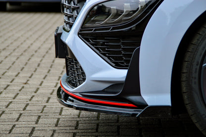 CUP Frontspoilerlippe ABS mit Flaps Hyundai Kona N-Line Schwarz Matt