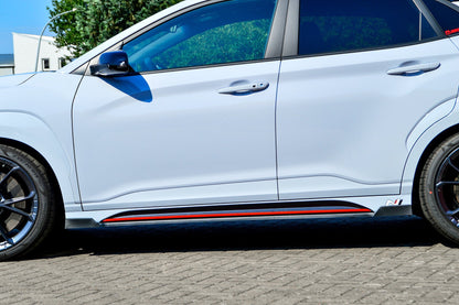 CUP Seitenschwellersatz mit Wing vorne/hinten Hyundai Kona N-Line Schwarz Glanz