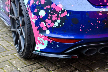 Heckansatz L/R Volkswagen Golf 7 R Bj.: 2013-2017 Schwarz Glanz