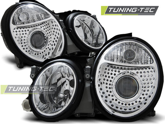 Tuning-Tec Klarglas Scheinwerfer für Mercedes Benz CLK W208 97-02 chrom