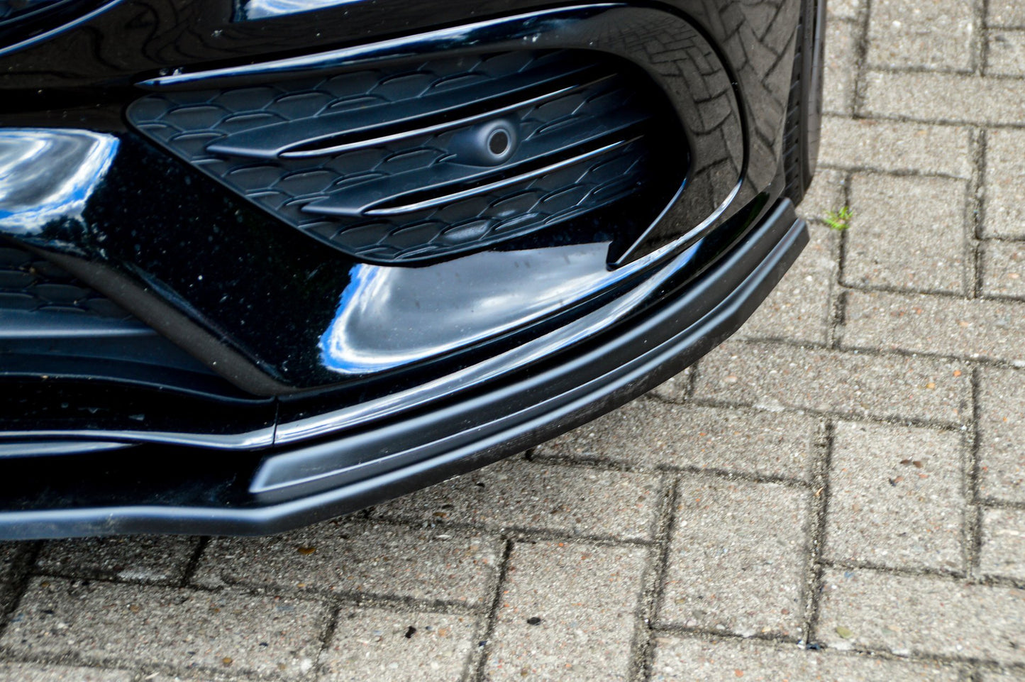 CUP Frontspoilerlippe ABS Mercedes Benz CLA C118 Limousine Schwarz Matt