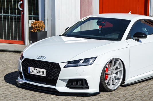 CUP Frontspoilerlippe Phase 2 ABS Audi TT 8S Bj.: 2014-2018 Schwarz Matt