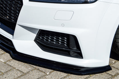 CUP Frontspoilerlippe Phase 2 ABS Audi TT 8S Bj.: 2014-2018 Schwarz Matt