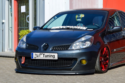 CUP Frontspoilerlippe ABS Renault Clio 3, RS Phase 1 Bj.: 2005-2008 Schwarz Matt