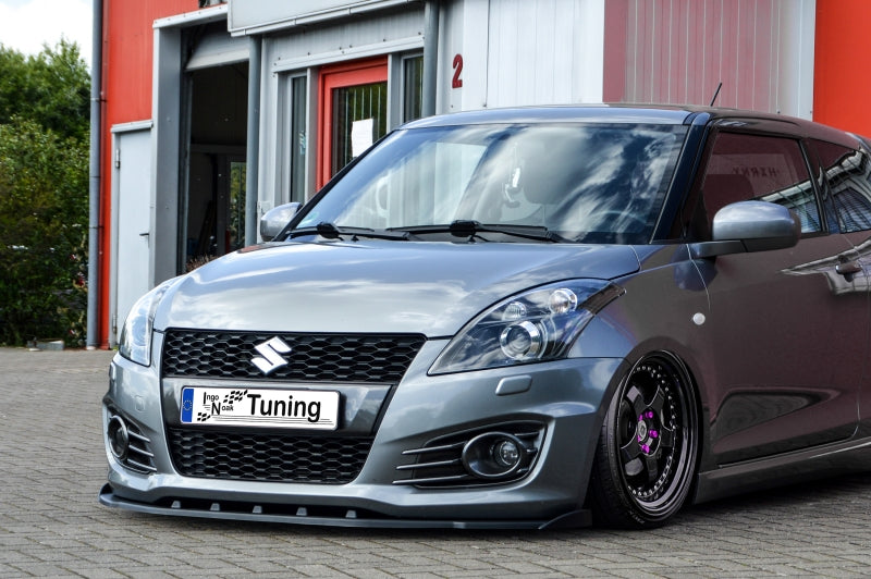 CUP Frontspoilerlippe ABS mit Seitenwing Suzuki Swift Sport FZ/NZ Schwarz Glanz