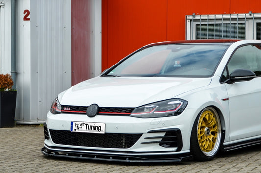 CUP Frontspoilerlippe ABS Volkswagen Golf 7 GTI TCR ab Bj.: 2019- Schwarz Glanz