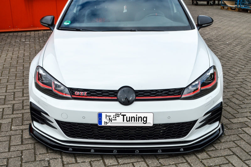 CUP Frontspoilerlippe ABS Volkswagen Golf 7 GTI TCR ab Bj.: 2019- Schwarz Glanz