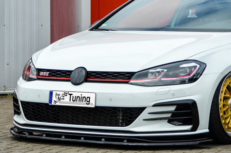 CUP Frontspoilerlippe ABS Volkswagen Golf 7 GTI TCR ab Bj.: 2019- Schwarz Glanz