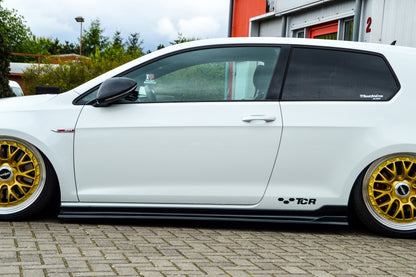 CUP 3 Seitenschweller Volkswagen Golf 7 GTI TCR ab Bj.: 2019- Schwarz Glanz