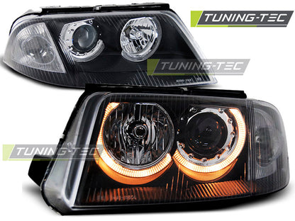 Tuning-Tec Angel Eyes Scheinwerfer für VW Passat 3BG 00-05 schwarz