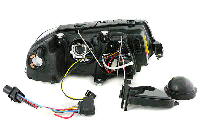 Tuning-Tec Angel Eyes Scheinwerfer für VW Passat 3BG 00-05 schwarz